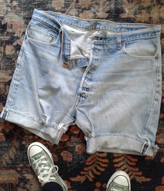 Vintage Levis Cut Off Shorts 70s Redline 6 top but