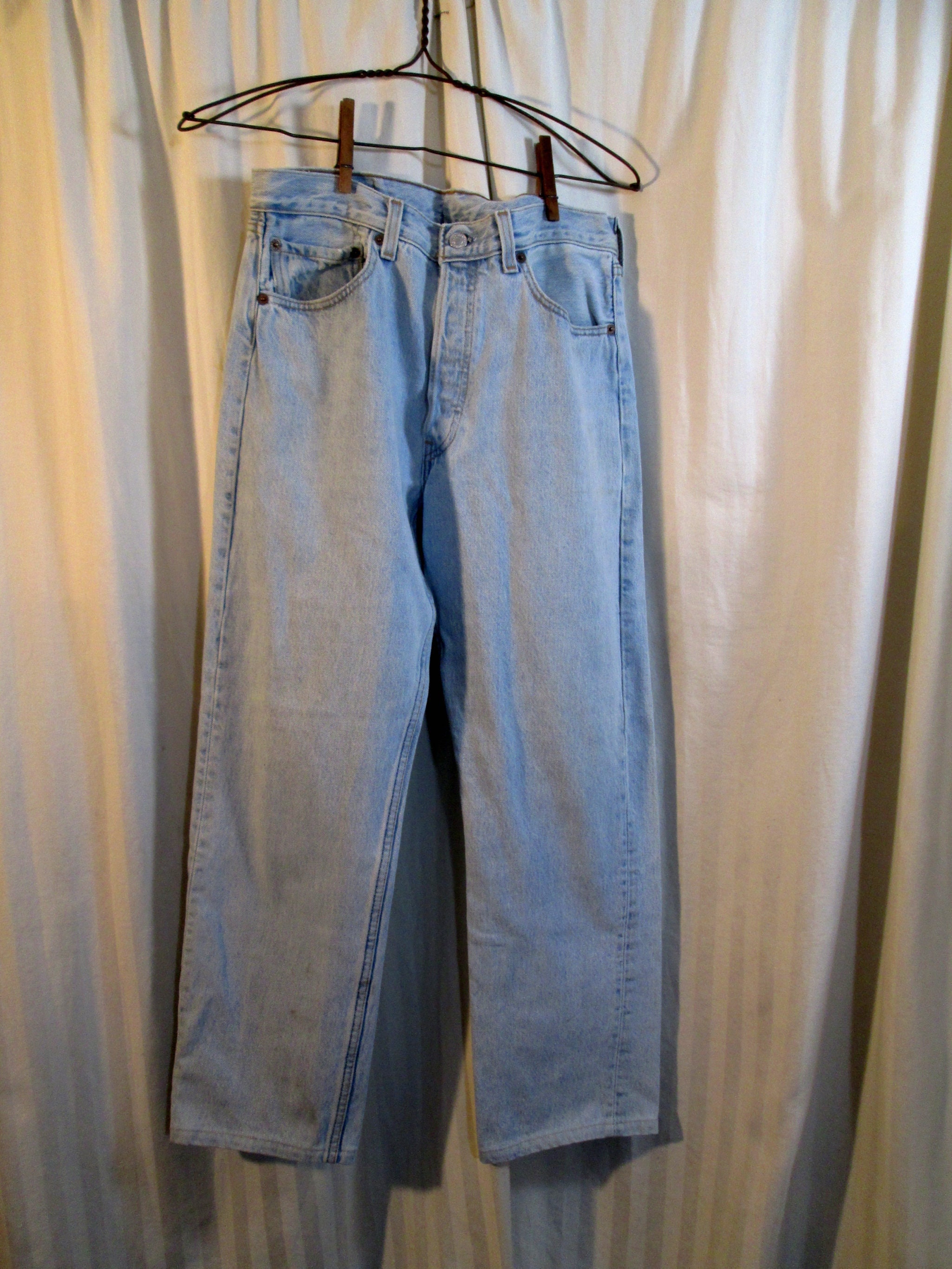 Light Blue Vintage 501 Levis High Waist 