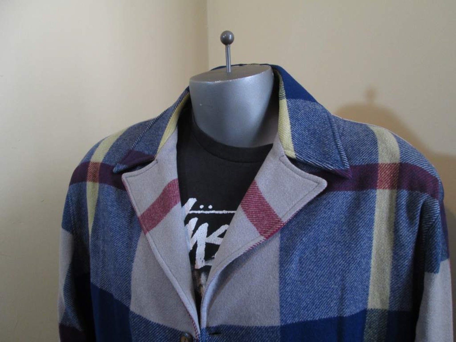 Vintage 40s Wool Plaid Jacket Canada Chalet Plaid Jacket Etsy