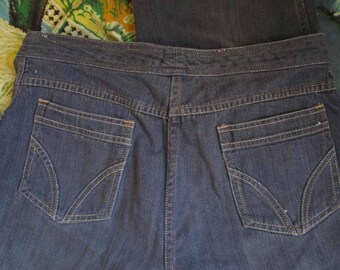 High Waist Vintage 80s blue jeans Sears 80s straight leg high waist jeans Vintage Blue denim jeans 32 32