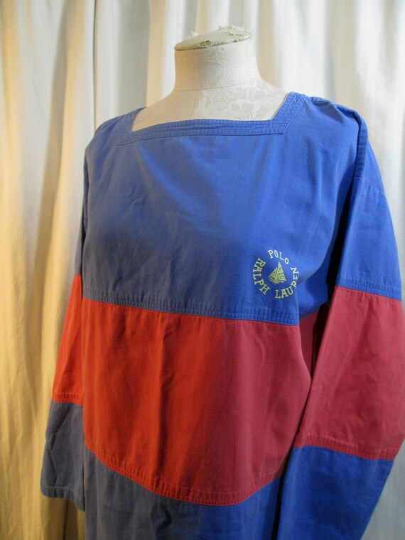 Polo Colorblock 80s Vintage Dress Ralph Lauren re… - image 2