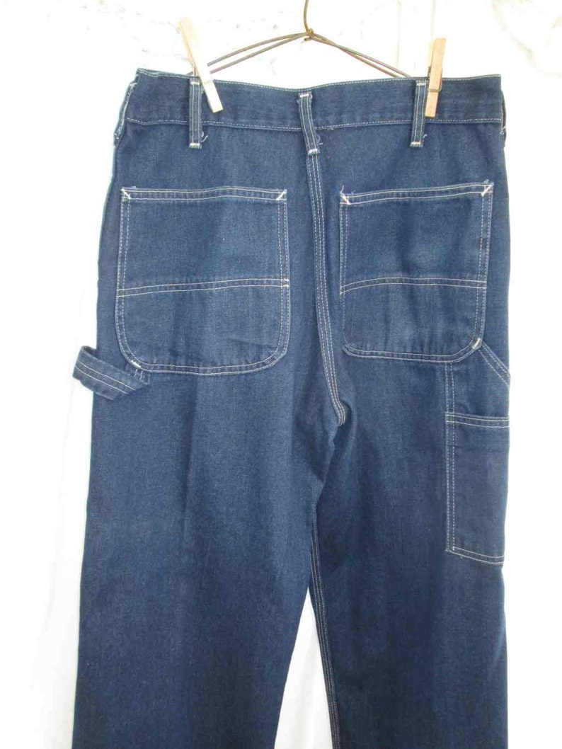 Sears pintor pantalones años 70 Vintage azul corzos nos hizo | Etsy España