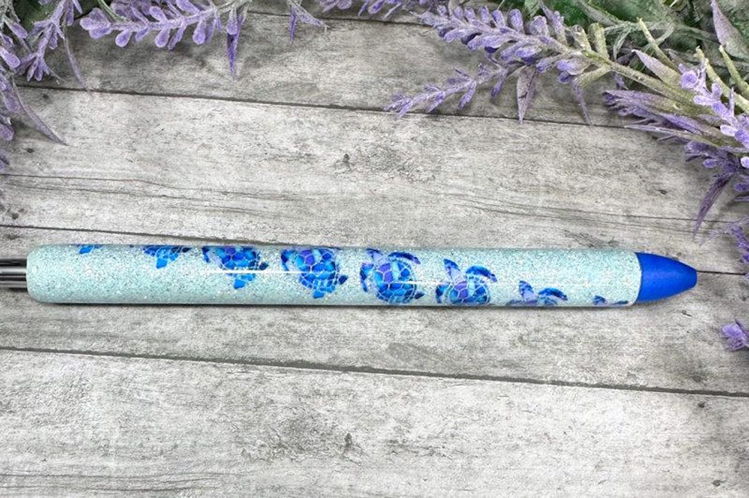 Turtle Rhinestone Pen Handmade Sea Turtles Glitter Pen With Free Refill 2 - Etsy