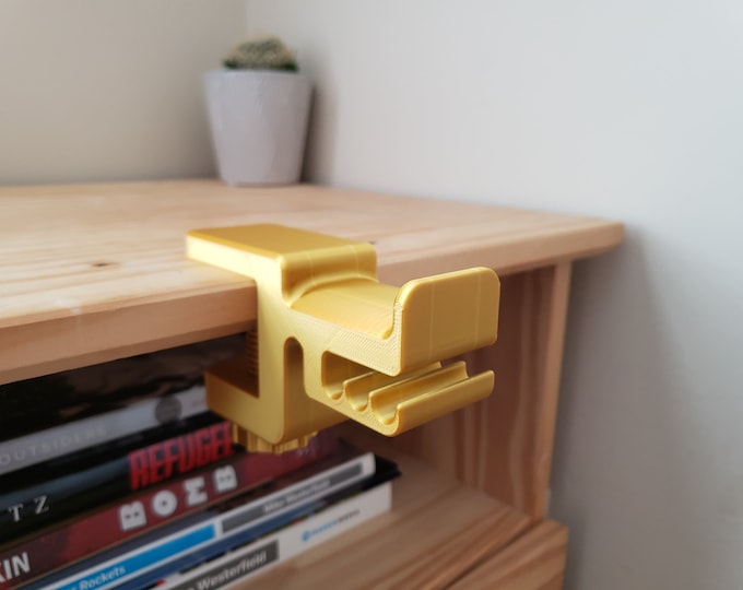 Headphone Holder Clamp | Adjustable Desk Mount | Stylish Headphone Stand | Space-Saving Earphone Organizer | Gaming and Office Accessory