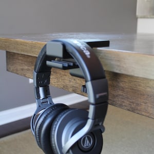 Soporte para auriculares para escritorio, soporte para auriculares, abrazadera para escritorio para auriculares, soporte para auriculares, soporte para auriculares, abrazadera ajustable para escritorio para auriculares