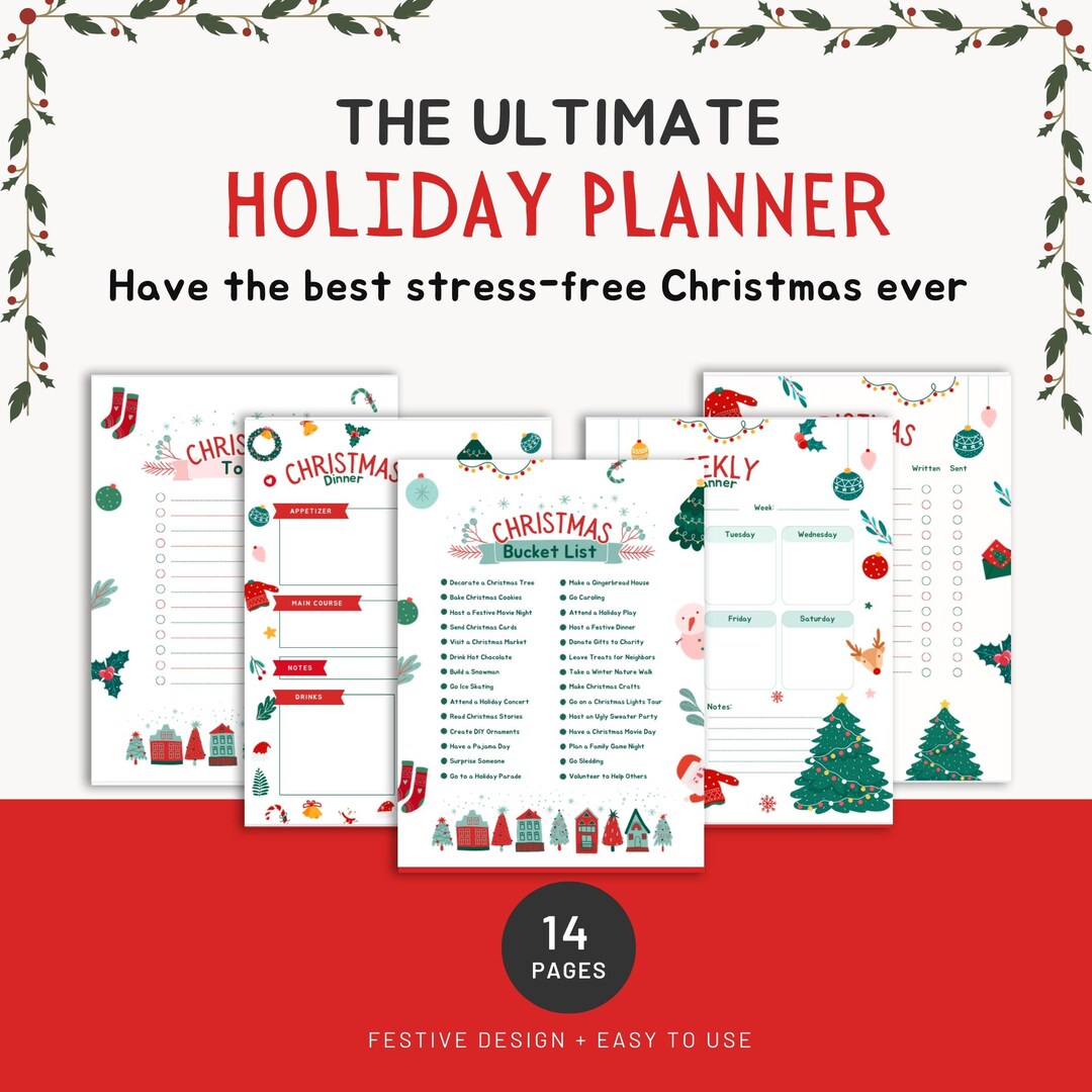 Ultimate Christmas Planner - Printable Holiday Planner With Christmas ...