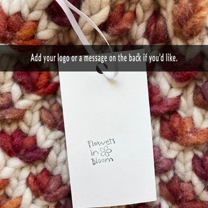 Blank back Printable Care Cards for Handmade Knits - Washing Instructions for Crochet Hats - Care Tags for Knit Hats - Printable Spot Clean Only Cards - Handmade with Love Hang Tag for Knit Hat - Hang Tag for Crochet gift