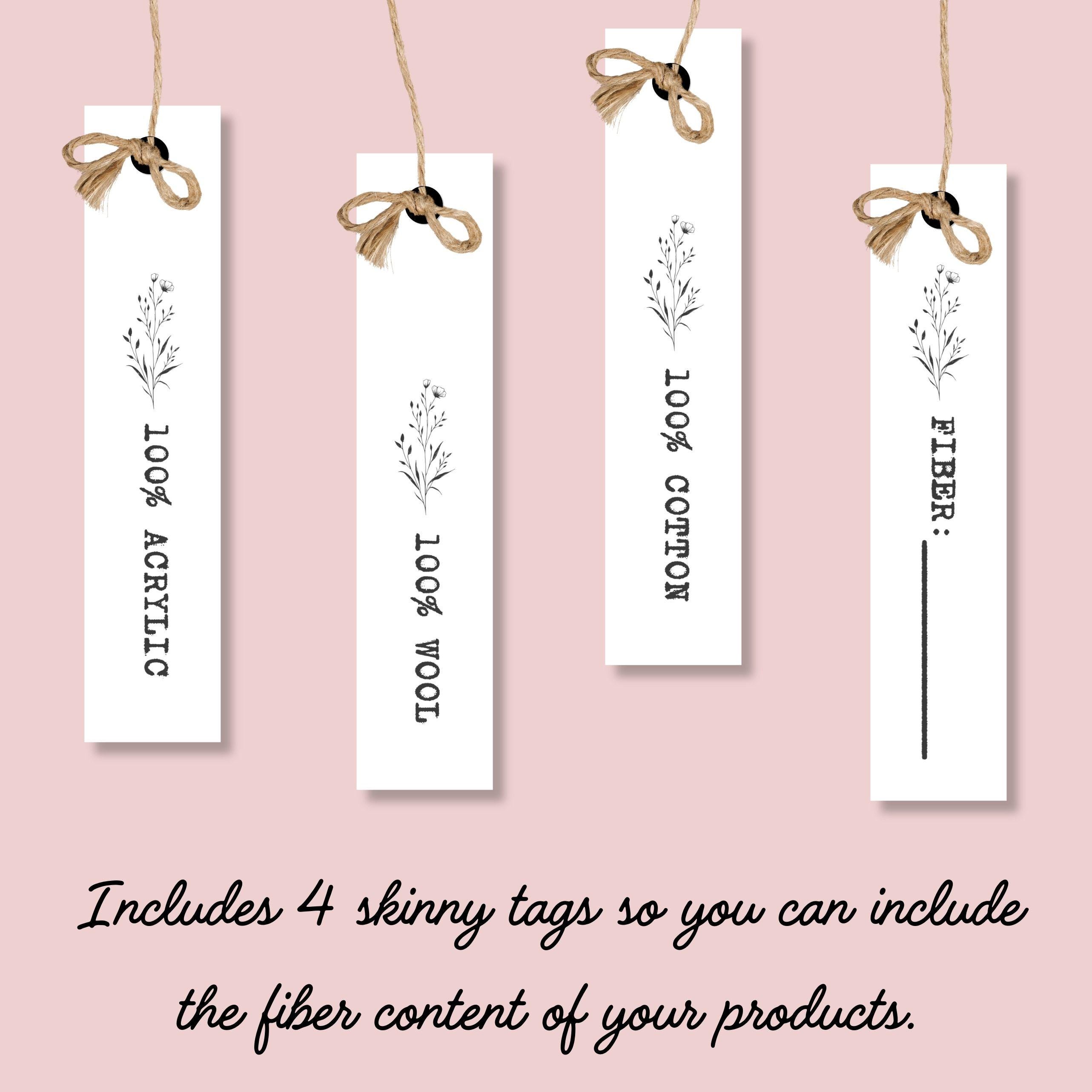 Fair Tags Handmade With Love Tags: Craft Fair Price Tags & Care Instructions for ...