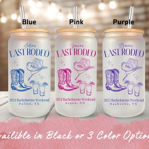 Personalized Bachelorette Party Frosted Tumbler Cup Country Bachelorette Nashville Bachelorette Texas Western Girls Trip Party Favors Gifts