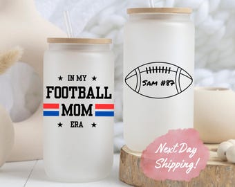 Personalized Football Mom Tumbler, Custom In My Football Mom Tumbler Gifts for Football Mama Football Mom Team Mom Mother's Day Gifts Team