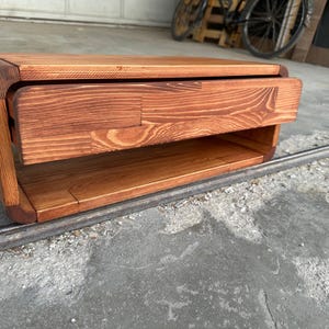 Bedside Table Drawer - Modern Floating Nightstand - Minimalist Designed Bedside Table - Nightstand Shelf - Wall nightstand-Drawer nightstand