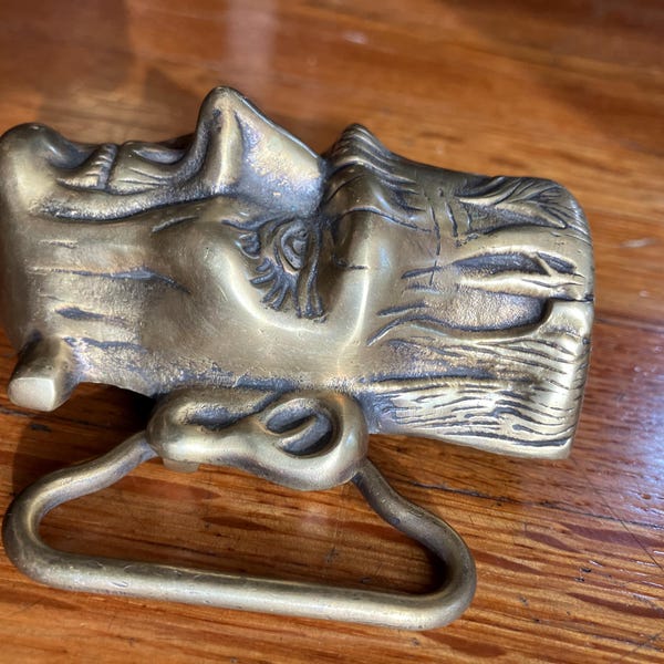 Abnormal a horror belt buckle, Made by horror fans for horror fans. SOLID BRASS