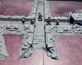WW2 modular trench system - miniature Terrain - Txarli Factory - RPG - Table Top Gaming - wargaming - cover -