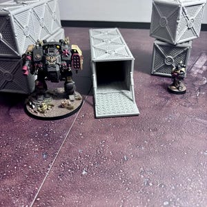 Large containers  - miniature Terrain - Txarli Factory - RPG - Table Top Gaming - wargaming - cover -