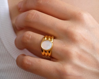 Gold plated mothers rings new arrivals