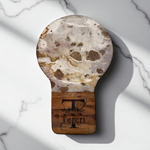 Spoon Rest - Personalized Letter Monogram or Inspirational Quote - | Kitchen gift | Kitchen décor | Marble rest | Handmade spoon rest