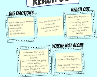 Kids' Guide to Seeking Help - Printable Emotional Support Worksheets