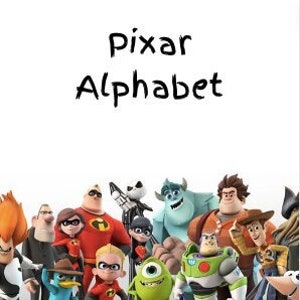 Cartes flash alphabet Pixar