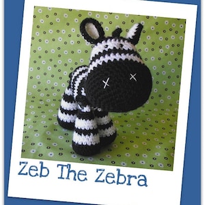 Crochet pattern Amigurumi zebra Zeb image 1