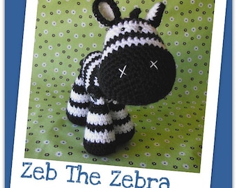 Crochet pattern Amigurumi zebra - Zeb