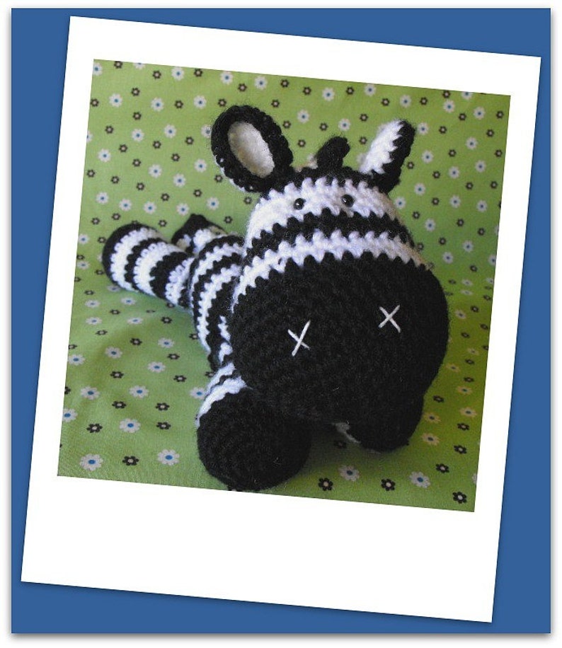 Crochet pattern Amigurumi zebra Zeb image 2