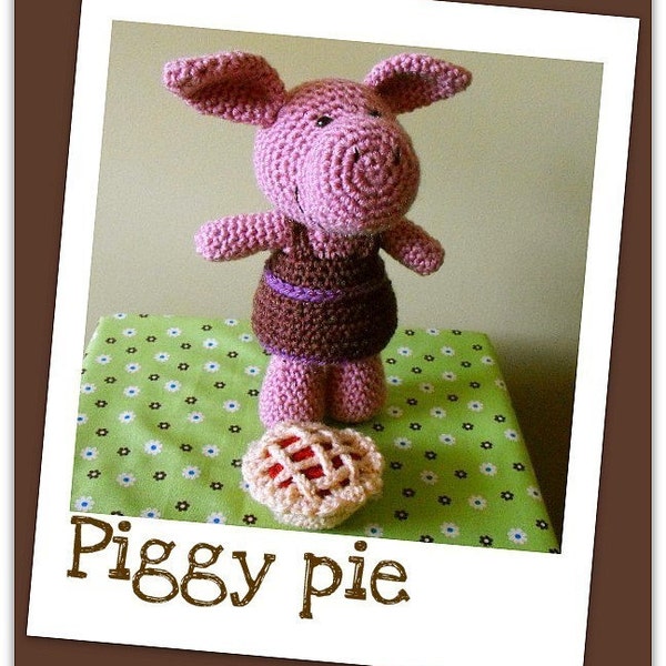 Piggy pie - amigurumi crochet pdf pattern