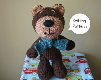 knitting pattern Amigurumi bear - Bourbon