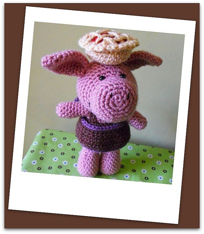 Piggy pie amigurumi crochet pdf pattern image 4
