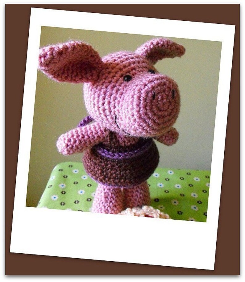 Piggy pie amigurumi crochet pdf pattern image 5