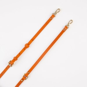 Cognac Leather Phone Strap – Handmade Crossbody Necklace, Naturally Dyed, Free USA Shipping, N244