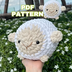 Cute Sheep Crochet Pattern, Lamb Amigurumi Crochet Pattern in English, Sheep Crochet Pattern Low Sew