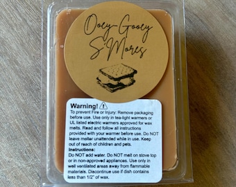 S’mores Scented Soy Wax Melts - 6-Pack Clamshell Cubes