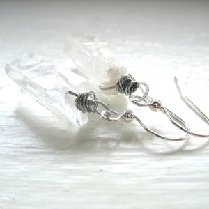 Quartz Crystal Point Gemstone Earrings Jewelry Handmade in USA image 7