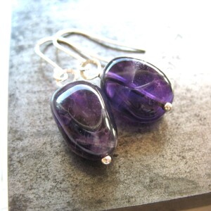 Amethyst Gemstone Earrings Jewelry Handmade in the USA