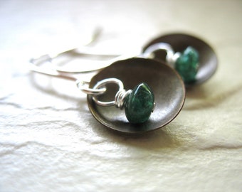 Green Aventurine Gemstone Earrings Jewelry Handmade in USA
