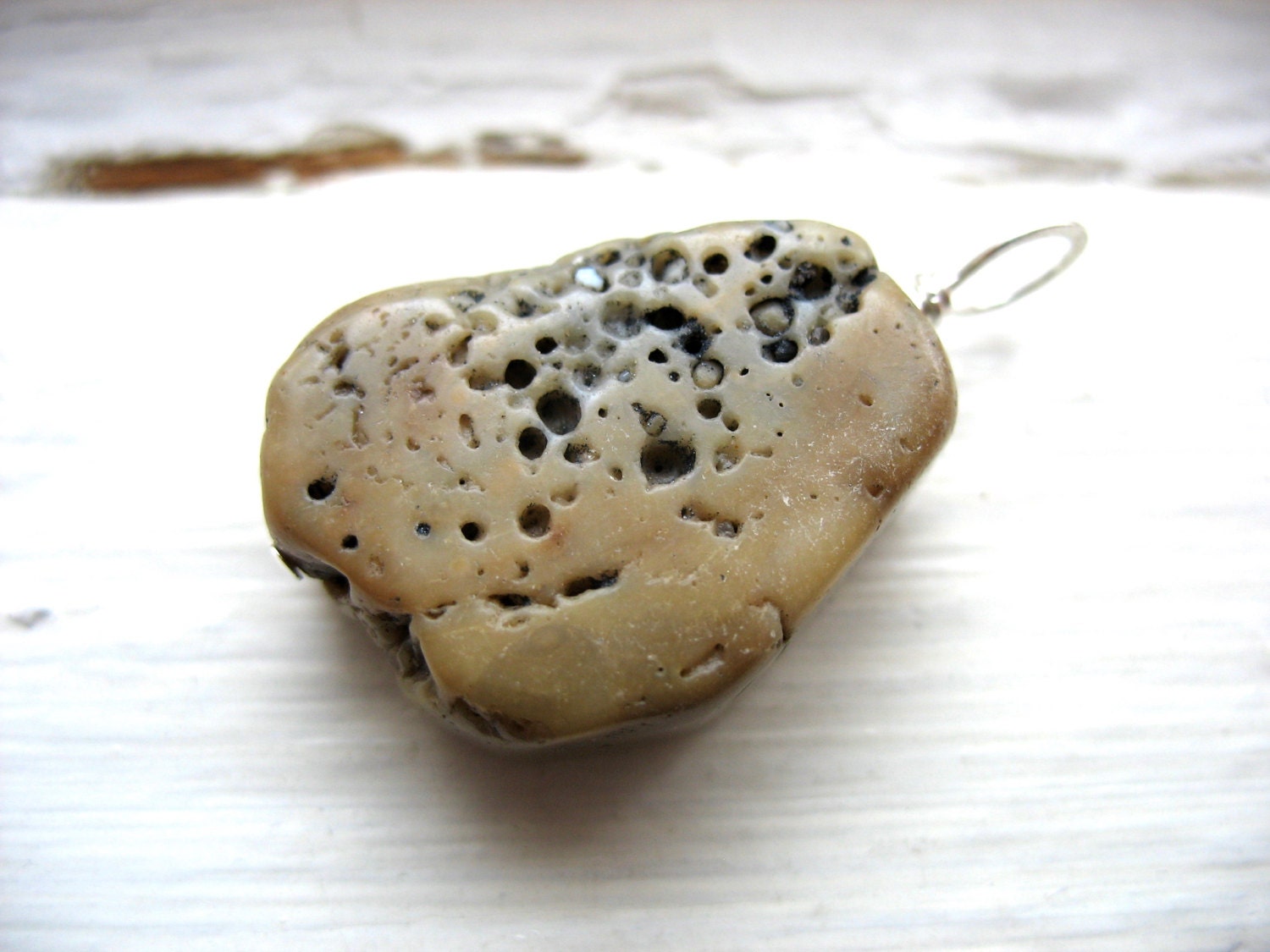 Coral Pendant Bamboo Coral Stone Pendant Necklace Handmade Etsy