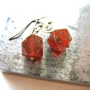 Baltic Amber Gemstone Earrings Jewelry Handmade in USA
