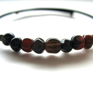 Carnelian Agate Gemstone Birthstone Cuff Bracelet Jewelry Made in the USA