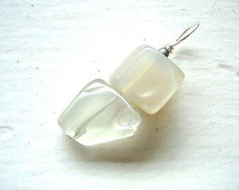 Moonstone Ivory White Gemstone Pendant Necklace Jewelry Handmade in USA