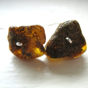 Baltic Amber Gemstone Earrings Jewelry Handmade in USA luminous creation