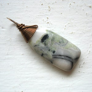 Jasper Gemstone Pendant Necklace Jewelry Made in USA