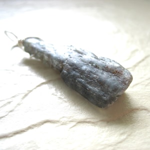 Green Kyanite Stone Pendant, Green Kyanite, Pendant Necklace, Gemstone Jewelry, luminous creation, handmade jewelry