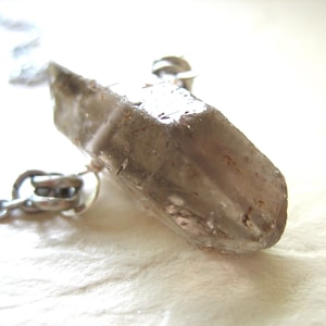 Smoky Quartz Crystal Pendant Necklace Jewelry Handmade in USA