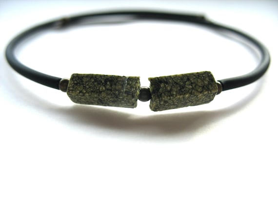 Serpentine Bracelet Green Stone Bracelet Gemstone Jewelry