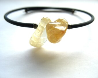 Citrine Gemstone Bracelet Jewelry Handmade in USA