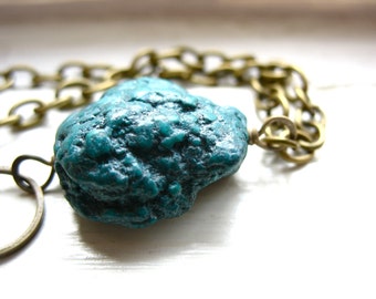 Turquoise Gemstone Handmade Bracelet Jewelry, Made in USA