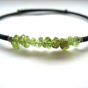 Peridot Bracelet, Peridot Stone Bounce Back Bracelet, Handmade Peridot Jewelry