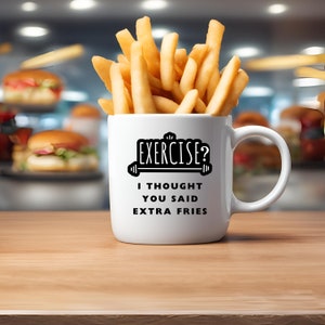 Fitness Humor Funny Mugs, Gift Idea For Friends who is diet 11 Oz White Coffee Tea Mug, Cup