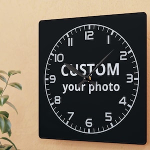 Custom Wall Clock |  Room Decor | Gift for Him Her | Otaku Merch | Anime Wall Art | Gift for Anime Fans