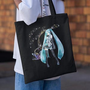 Hatsune Miku Vocaloid Anime Tote Bag - Unique Design - Funny Gift Idea